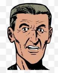 Vector Graphics - Old Face Look Clipart Png,Man Face Png