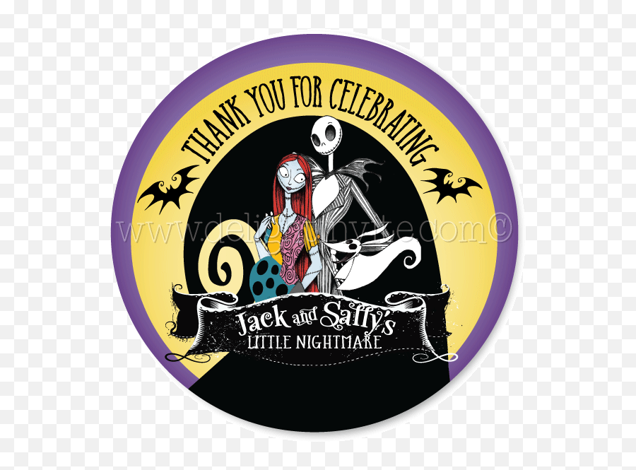 Nightmare Before Christmas Baby Shower Favor Tags - Zur Wassermühle Png,Nightmare Png