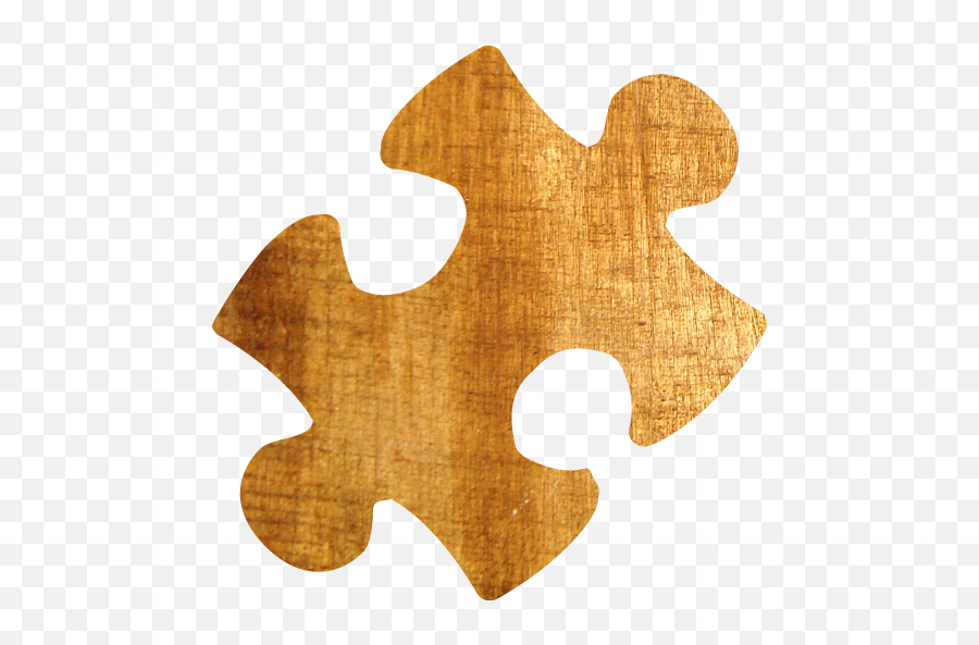 Light Wood Puzzle 4 Icon - Wooden Puzzle Piece Png,Piece Of Wood Png