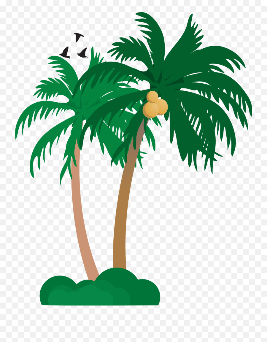 Vector Coconut Tree Png - Coconut Tree Png Vector,Tree Vector Png
