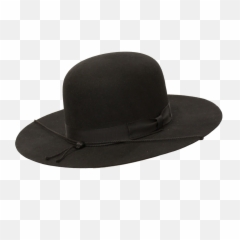 Undertaker Wide Brim Open Crown Hat By Capas - Wide Brim Open Crown Hat Png,Black Cowboy Hat Png