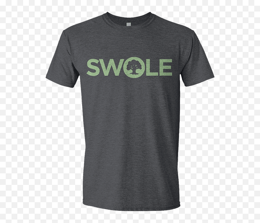 Mana Word Swole T - Shirt Menu0027s Active Shirt Png,Green Tshirt Png