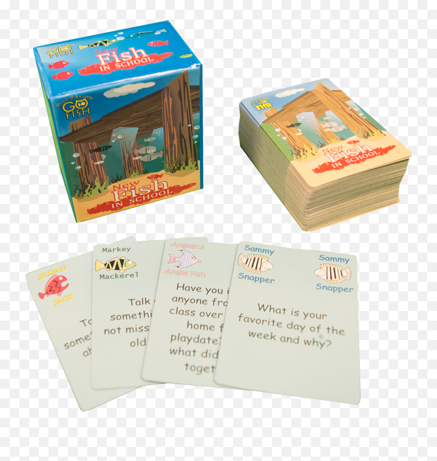 New Fish In School - Play2learn Go Fish Full Size Png Wood,School Of Fish Png
