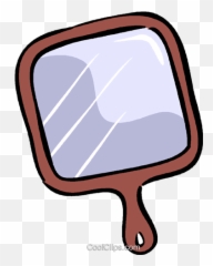 Hand Mirror Royalty Free Vector Clip Art Illustration - Clip Art Png,Hand Mirror Png