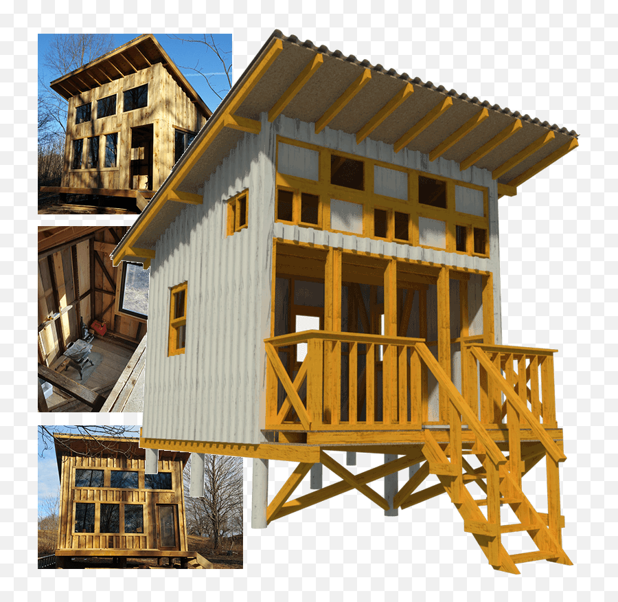 Download Hd Wooden House Plans Small - Simple Small Wood House Design Png,Small House Png