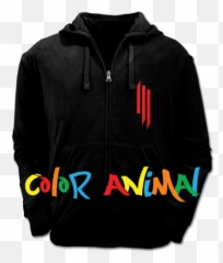 Camperas Color Animal - Black Hoodie Png,Skrillex Png