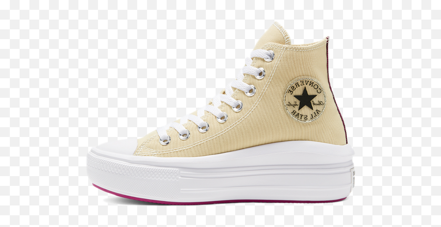 Sneaker Releasekalender Nieuw Toegevoegde Converse - Converse Chuck Taylor All Star Move Beige Png,Converse All Star Logos