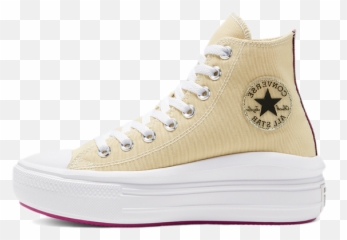 Sneaker Releasekalender Nieuw Toegevoegde Converse - Converse Chuck Taylor All Star Move Beige Png,Converse All Star Logos