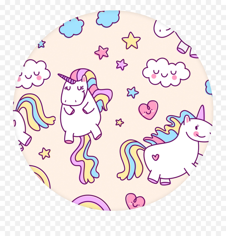 Rainbow Unicorn Png - Unicorn Pop Grip Lock Screen Unicorn Cute Wallpaper Rainbow,Rainbow Unicorn Png