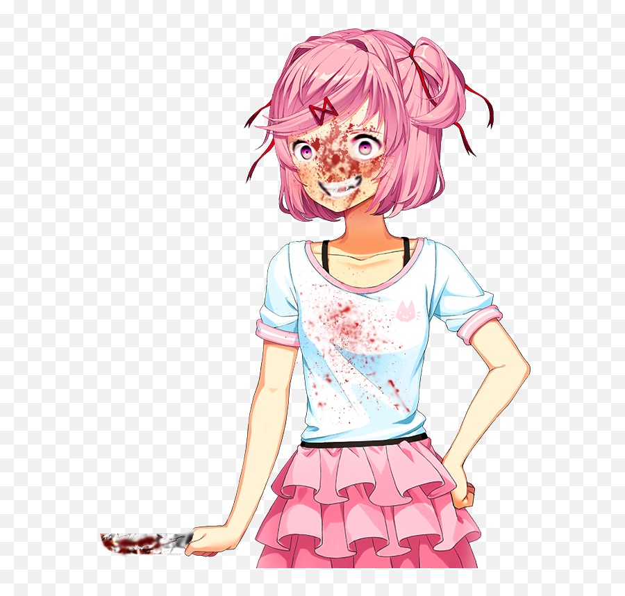 Doki Literature Club Natsuki - Natsuki Doki Doki Death Png,Natsuki Transparent