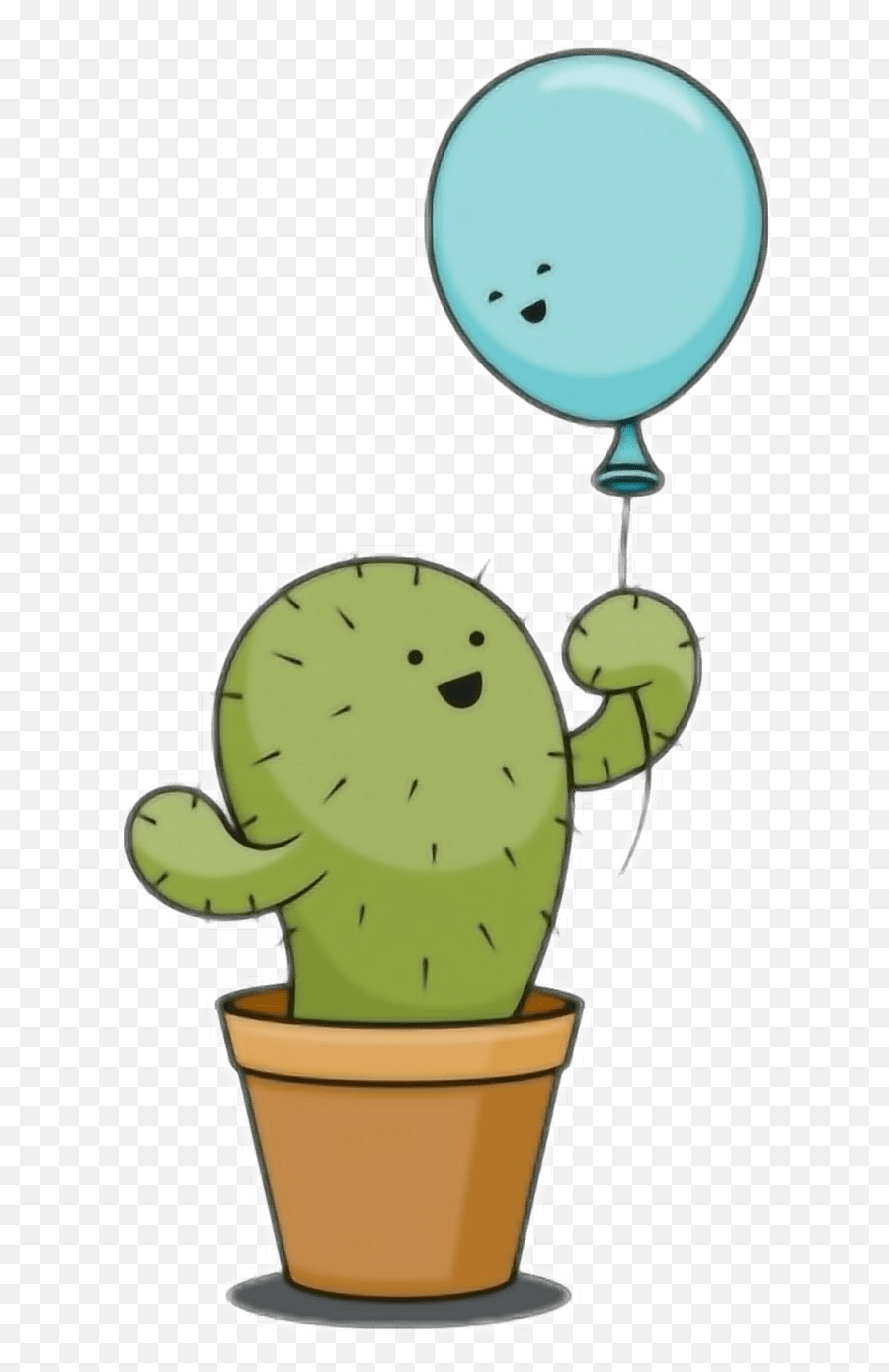 Cactus Png Tumblr - Cacto E Balao Desenho,Tumblr Cactus Png - free