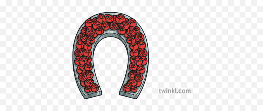 Horseshoe With Roses Object Kentucky - Horseshoe Png,Kentucky Derby Icon