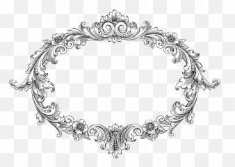 Download Vintage Border Frame Transparent Png For Designing - Png