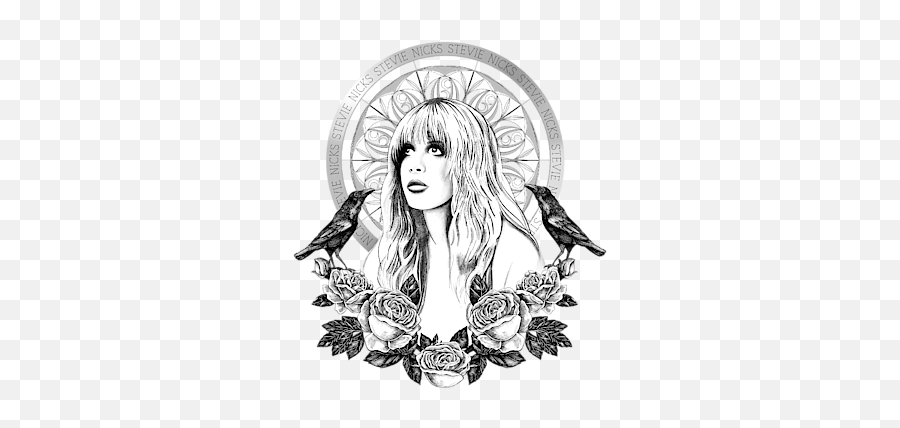 Stevie Nicks Angel Of Dreams Icon Sweatshirt - Artwork Stevie Nicks Drawing Png,Bob Ross Icon
