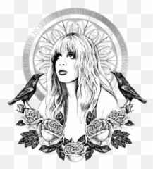 Stevie Nicks Angel Of Dreams Icon Sweatshirt - Artwork Drawing png