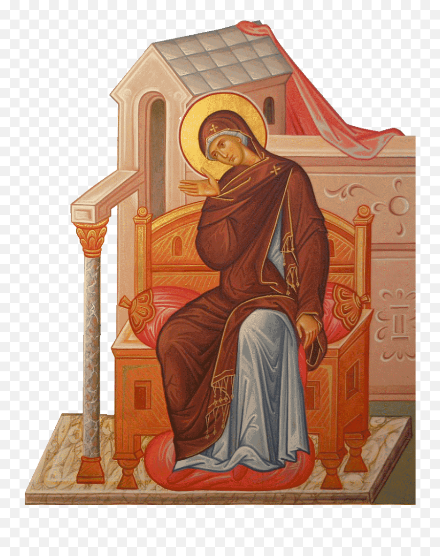 Mary Icons Ideas In 2021 - Annunciation Of Theotokos Png,Christ Enthroned Icon