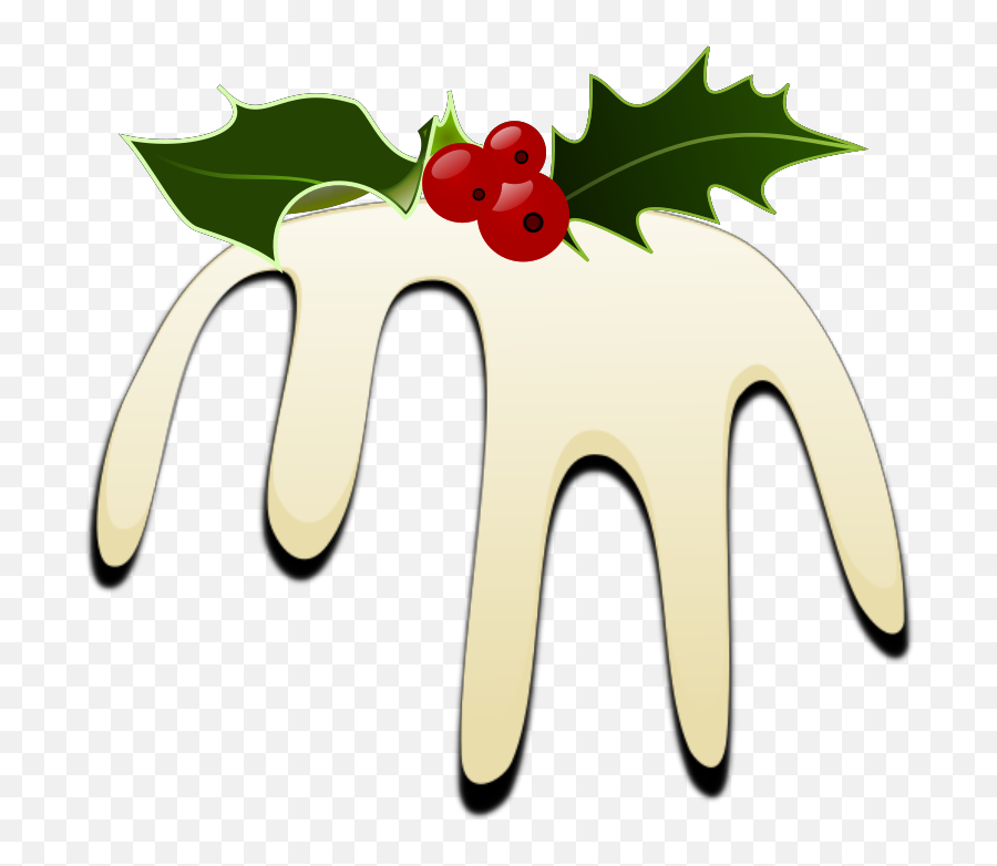 Christmas Pudding Svg Vector Clip Art - Holly Png,Pudding Icon