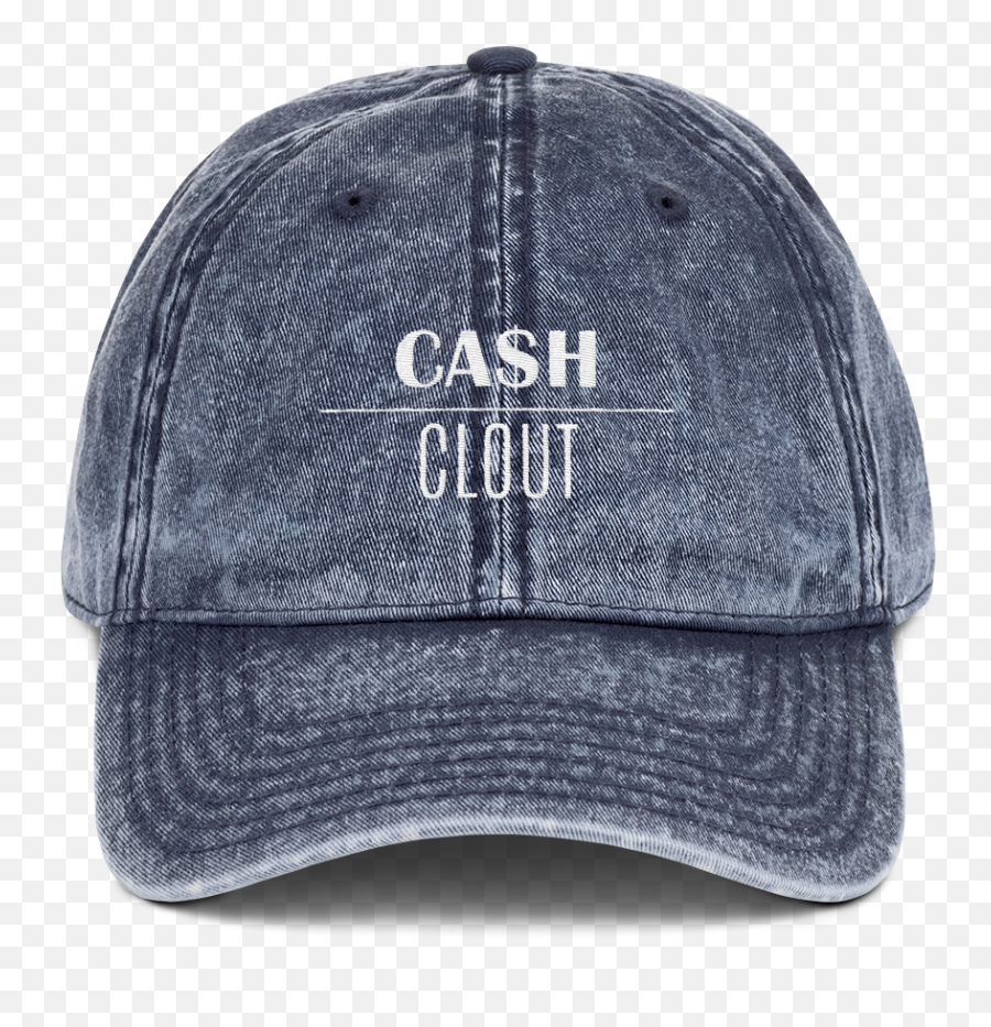 Cash Over Clout Denim Dad Hat Spiked Png