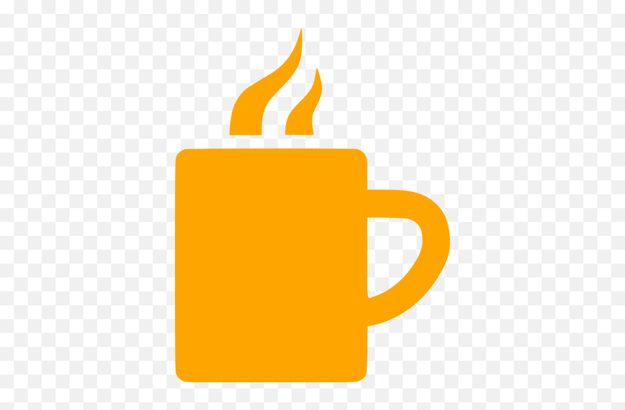 Orange Cup Icon - Free Orange Cup Icons Icone Mug Png,Mug Icon