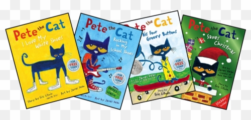 Counting Pete The Cat Books - Cartoon Png,Pete The Cat Png