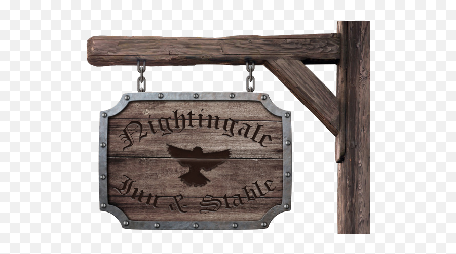 The Nightingale Inn Awoiaf Curse Of Maegor Wiki Fandom - Transparent Old Wooden Sign Png,Inn Icon