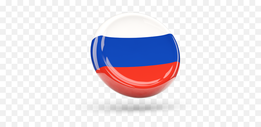 Shiny Round Icon Illustration Of Flag Russia - Russian Flag Icon 3d Png,Russian Icon Images