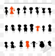 Wall Mural People Icon Silhouettes Of Avatar - PIXERSUS png