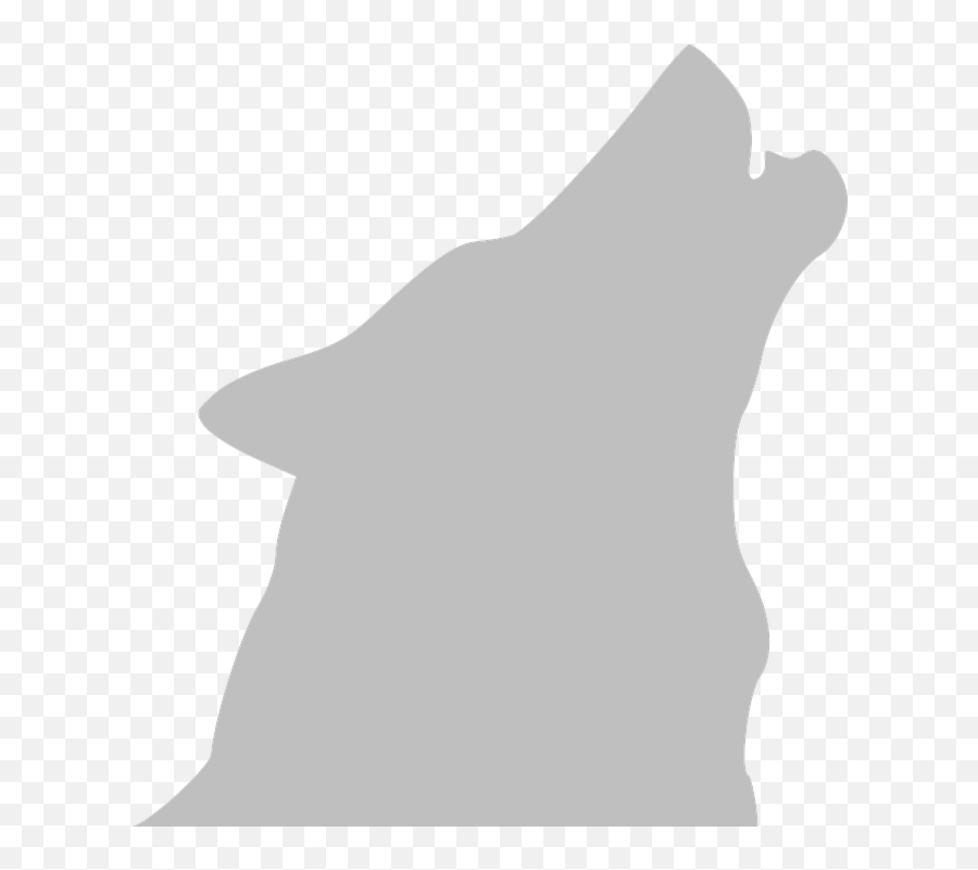 Dog Howling - Png White Wolf Silhouette,Howling Wolf Png