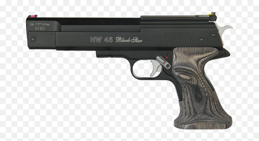 Weihrauch Hw45 Black Star 177 - Best Handgun Ever Made Png,Black Star Png