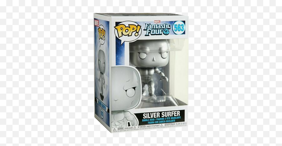 Marvel Fantastic Four Silver Surfer 563 Pop Vinyl Figure - Funko Pop Marvel Fantastic Four Silver Surfer Png,Silver Surfer Png