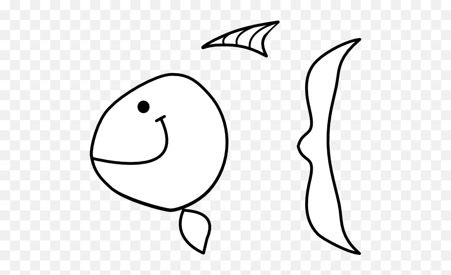 Fish Outline Clip Art - Vector Clip Art Online Cartoon Png,Fish Outline Png