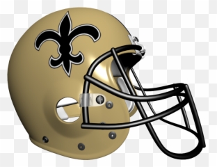 Download Clip Art New Orleans Saints Logo - American Football Team Helmets Png