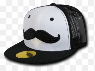 Nothing Nowhere Mustache Snapback Caps Hats For Men Women Black - Baseball png
