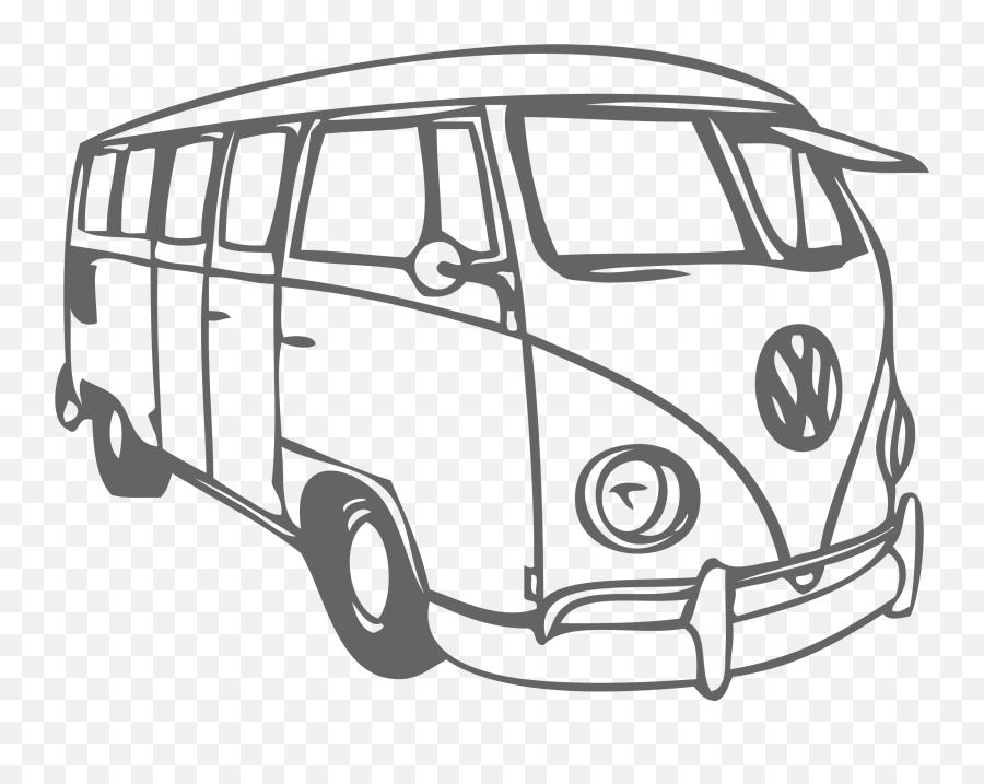 Volkswagen Beetle Type 2 Bus - Van Png Download Vw Bus Vector,Van Png