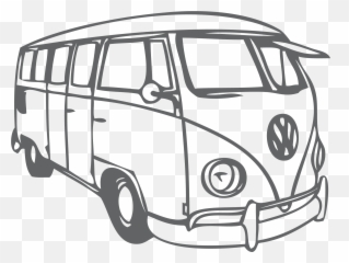 Volkswagen Beetle Type 2 Bus - Van Png Download Vw Bus Vector,Van Png