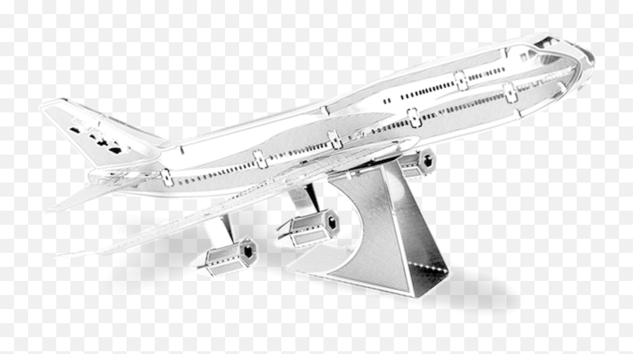 Metal Earth Boeing 747 Commercial Jet - Metal Earth 747 Png,Boeing Png