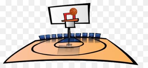 Basketball Court Png - Clip Art Transparent Hoop Clipart