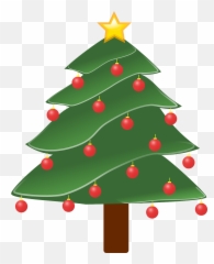 Free Christmas Tree Clip Art Transparent Background - Pine Tree Clip Art Png,Christmas Tree Transparent Background