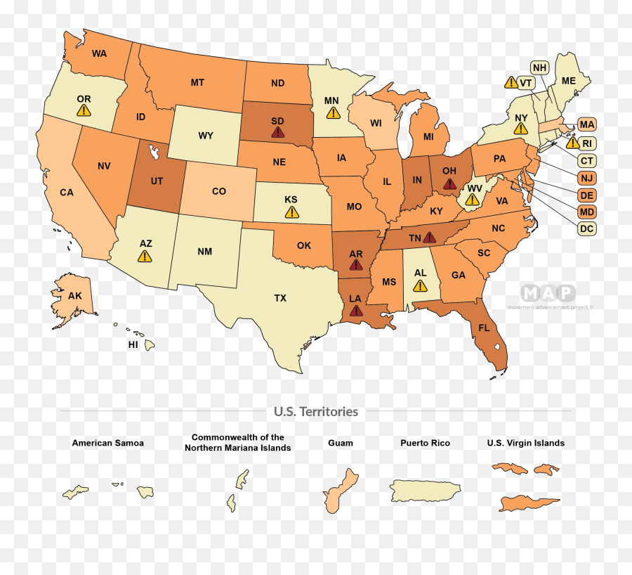 Movement Advancement Project Hiv Criminalization Laws - Gay Marriage Legal In The Us 2020 Png,United States Map Transparent