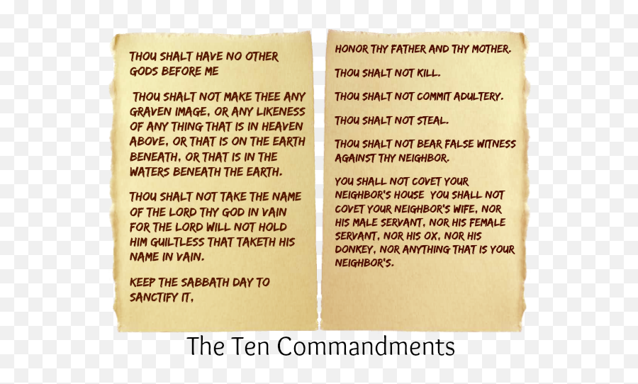 My Own Mind Blog Homeschool Atheist Momma The Ten - Document Png,Ten Commandments Png