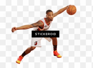 Download Hd Damian Lillard Arms Spread - Damian Lillard White Background Png,Damian Lillard Png
