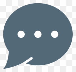 Chat Dialogue Bubbles Talk Blue Grey Free Icon - png