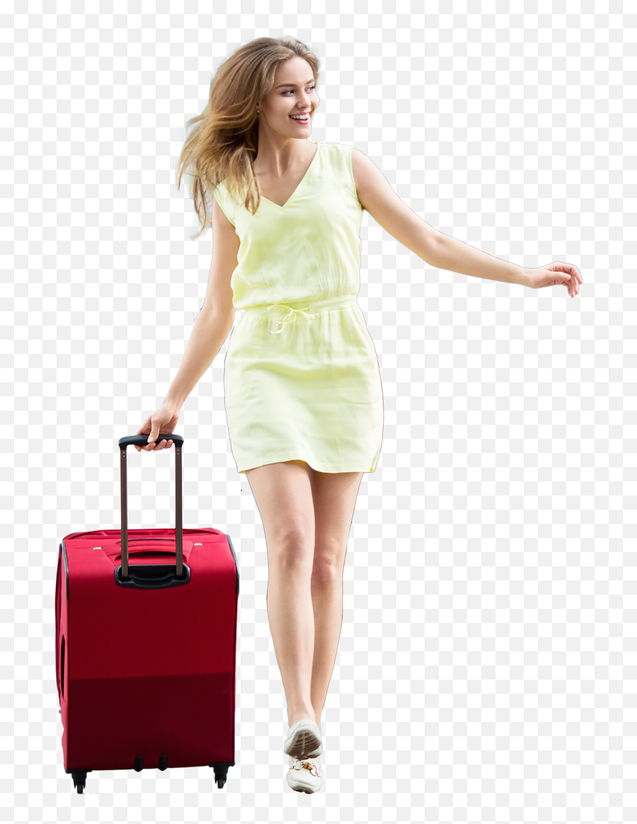 Travel Family Transparent Png Image Couple - Travel Girl With Luggage,Girl Png