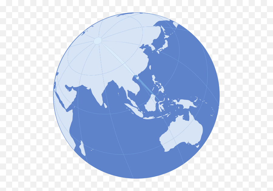 Isolated Globe Vector Icon Illustration - World Map Indo Pacific Area Globe Png,Global Map Png