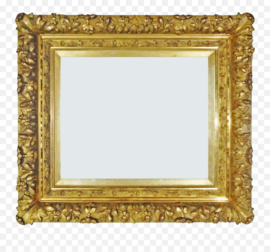 Antique French Louis Xiii Style Barbizon Gilt Wood Gesso - Musée Png,Mirror Frame Png