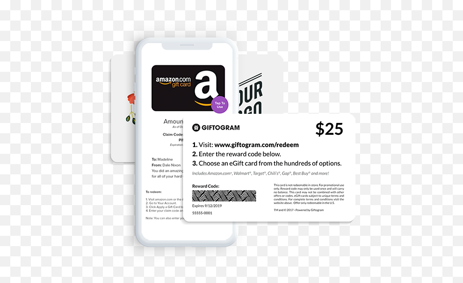 Customized Amazon Gift Cards Choose From Over 200 Retailers Png Card