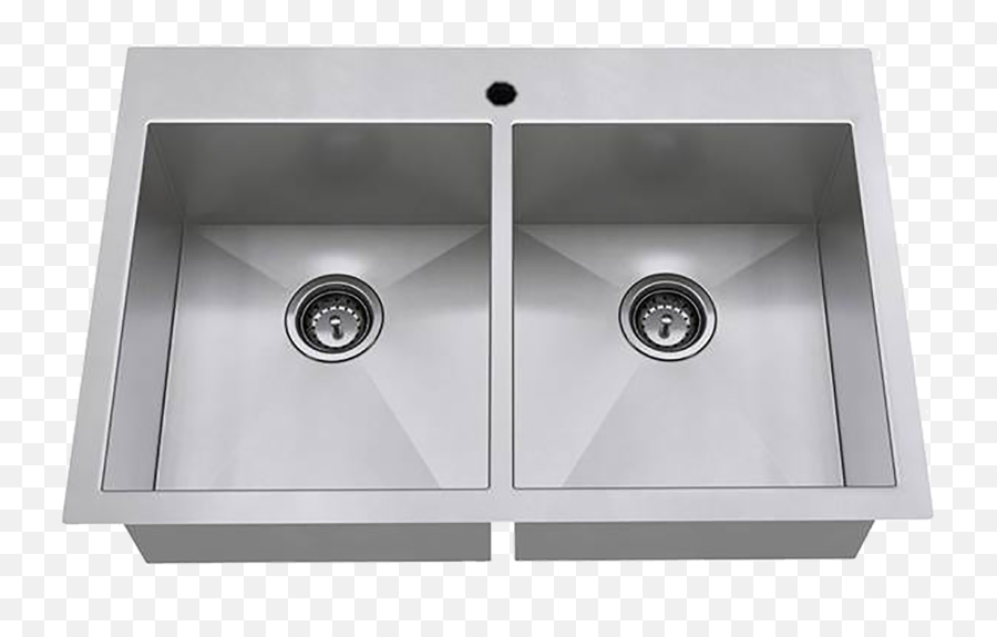 Stainless Steel Double Kitchen Sink - Kitchen Sink Png,Sink Png