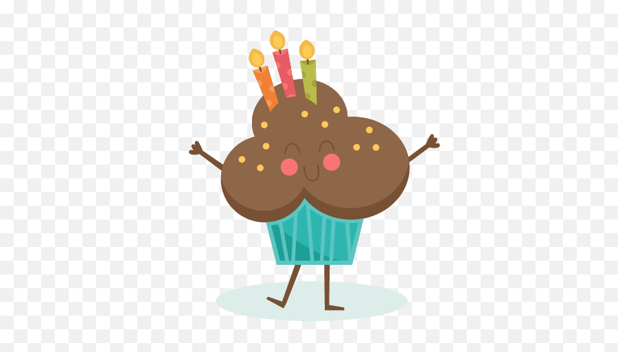Download Happy Birthday Cupcake Png - Cute Birthday Cake Animated,Birthday Cupcake Png