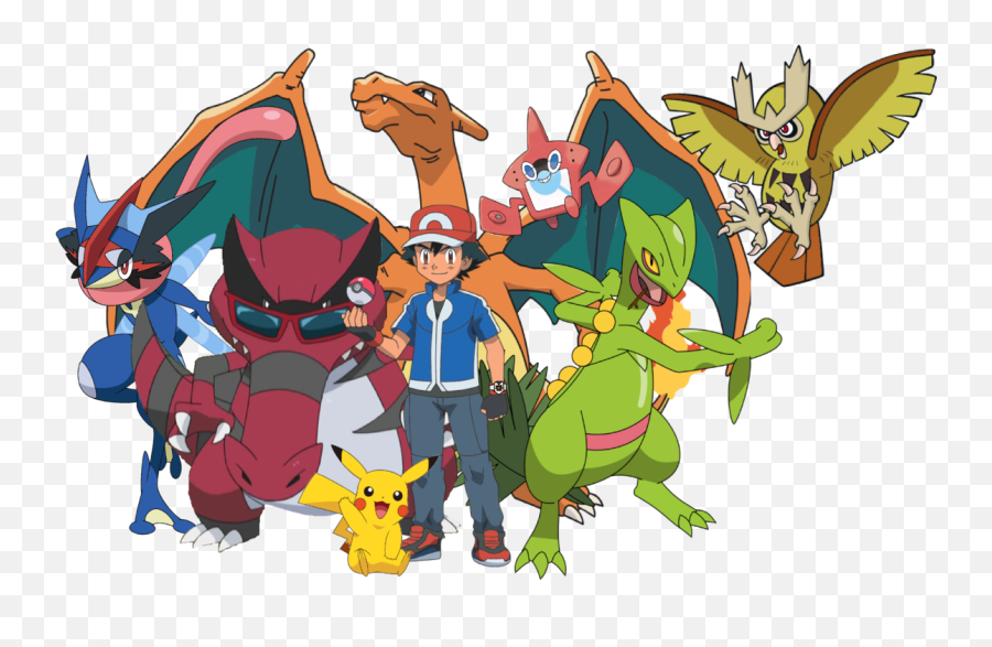 Pokemon Ash Team Png Ash And Pokemon Png Ash Png Free Transparent Png Images Pngaaa Com