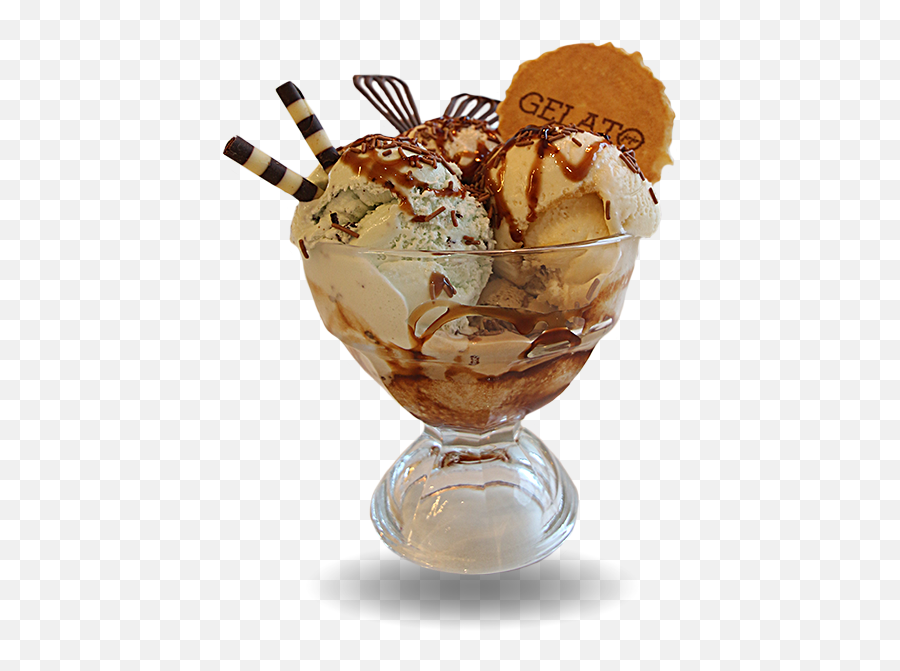 Chocolate Syrup Png Images - Gelato,Ice Cream Sundae Png